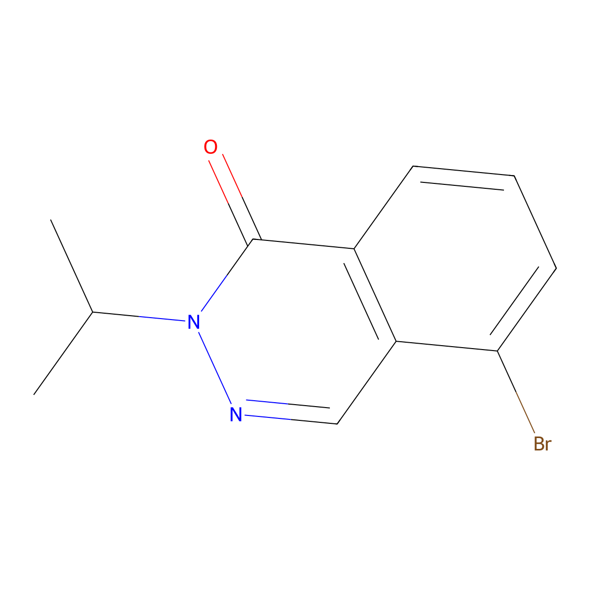 5-Bromo-2-isopropylphthalazin-1(2H)-one molecular structure, CAS 1443286-49-4