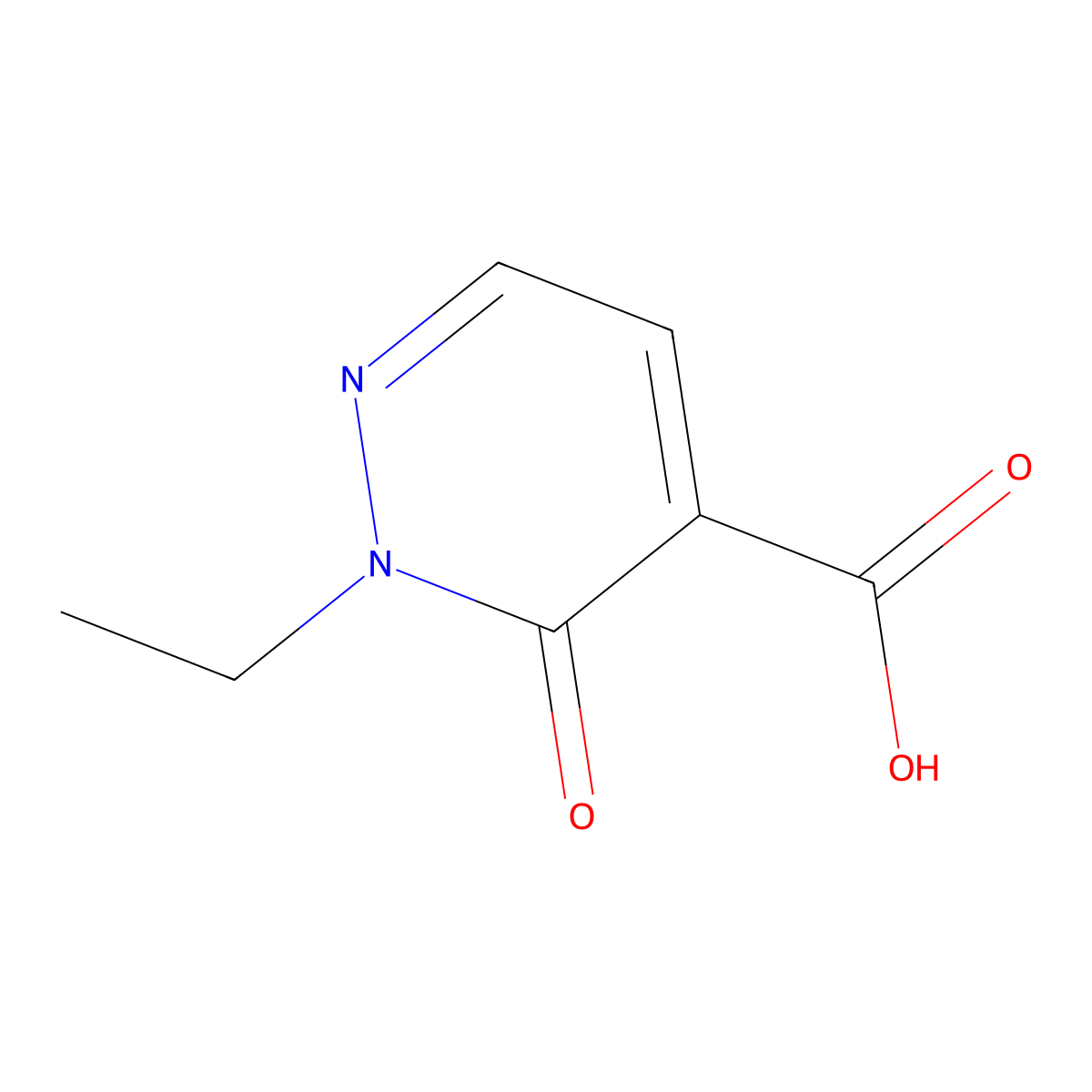 2-Ethyl-3-oxo-2,3-dihydropyridazine-4-carboxylic acid molecular structure, CAS 1443286-92-7