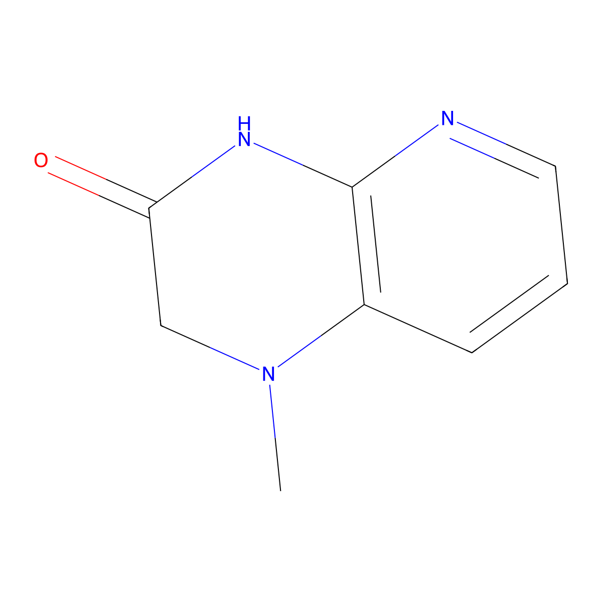 1-Methyl-1,2-dihydropyrido[2,3-b]pyrazin-3(4H)-one molecular structure, CAS 1443288-26-3