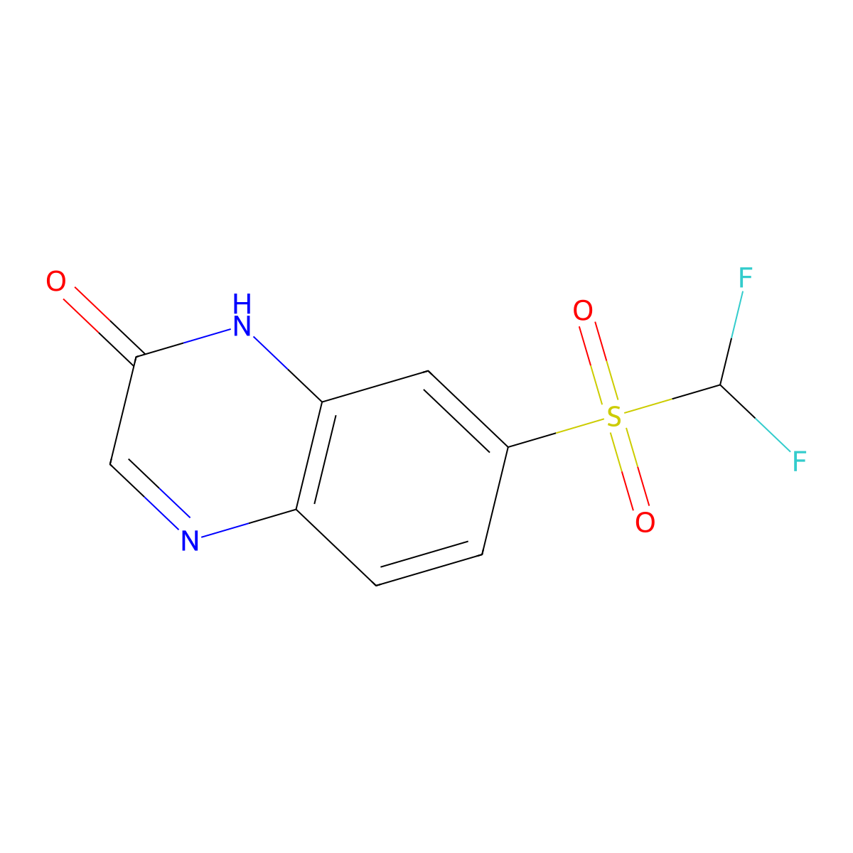 7-((Difluoromethyl)sulfonyl)quinoxalin-2(1H)-one molecular structure, CAS 1443288-83-2