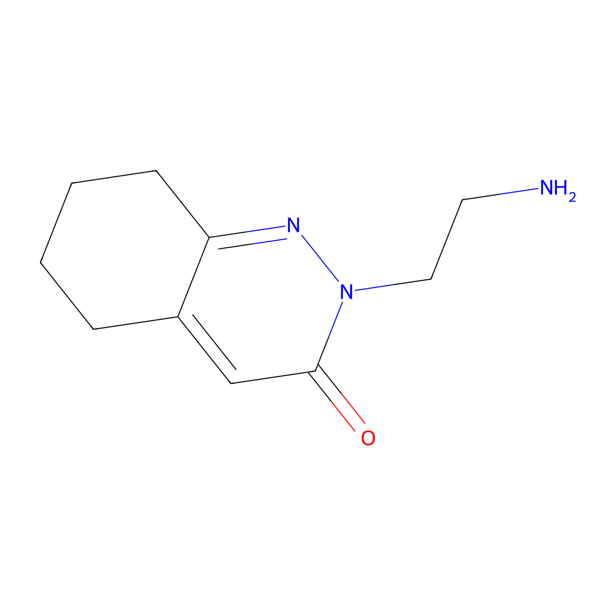 2-(2-aminoethyl)-5,6,7,8-tetrahydrocinnolin-3(2H)-one molecular structure, CAS 1443288-88-7