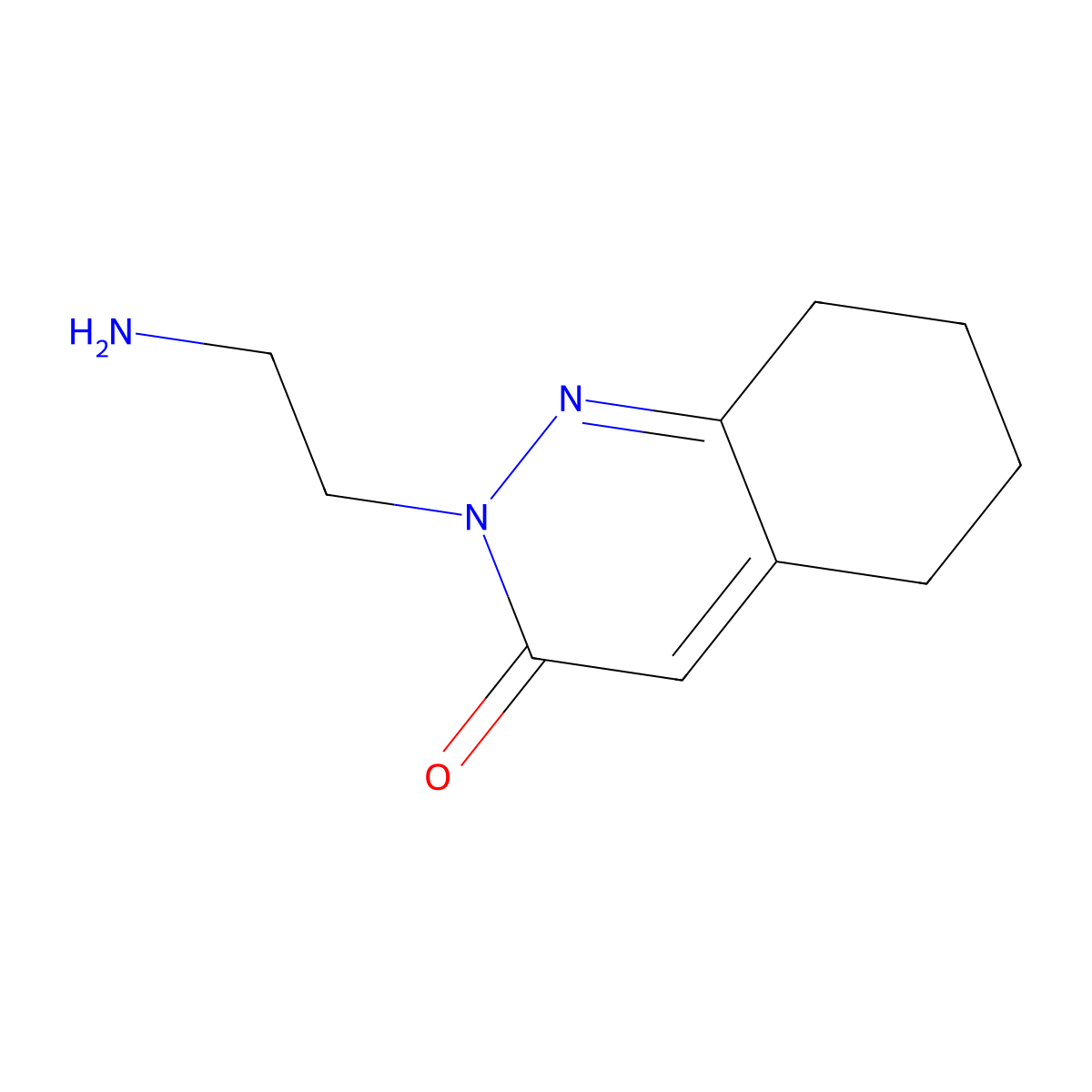 2-(2-aminoethyl)-5,6,7,8-tetrahydrocinnolin-3(2H)-one molecular structure, CAS 1443288-88-7