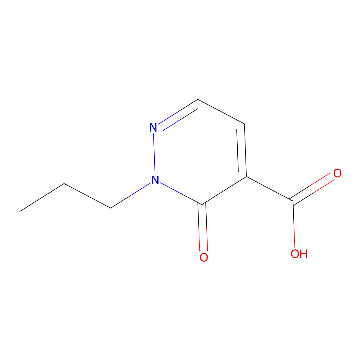 3-Oxo-2-propyl-2,3-dihydropyridazine-4-carboxylic acid molecular structure, CAS 1443289-62-0