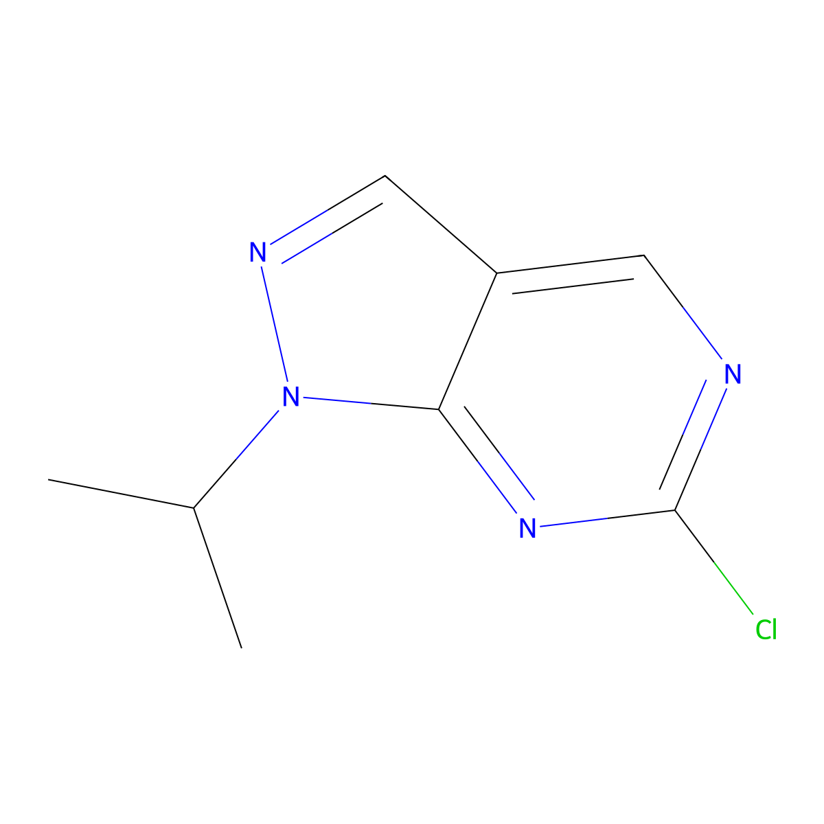 6-Chloro-1-isopropyl-1H-pyrazolo[3,4-d]pyrimidine molecular structure, CAS 1443289-75-5
