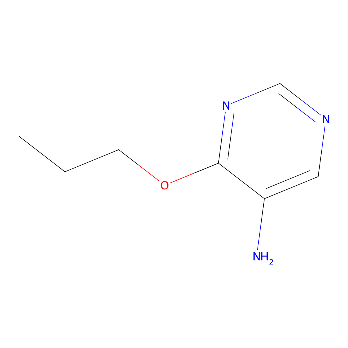4-Propoxypyrimidin-5-amine molecular structure, CAS 1443290-22-9