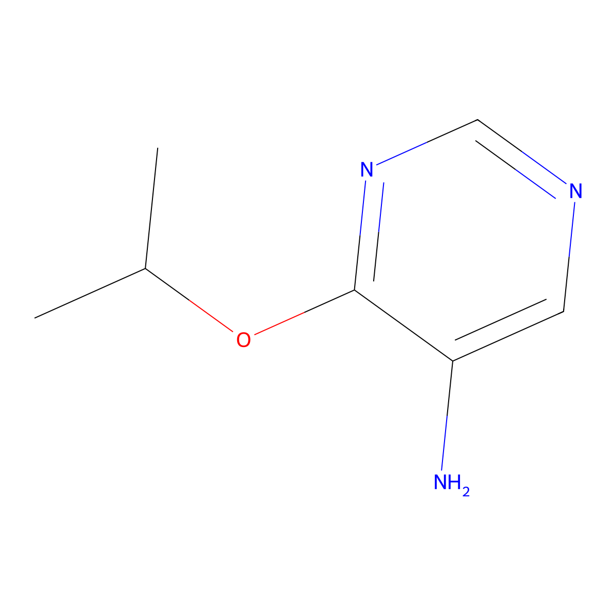 4-Isopropoxypyrimidin-5-amine molecular structure, CAS 1443291-30-2