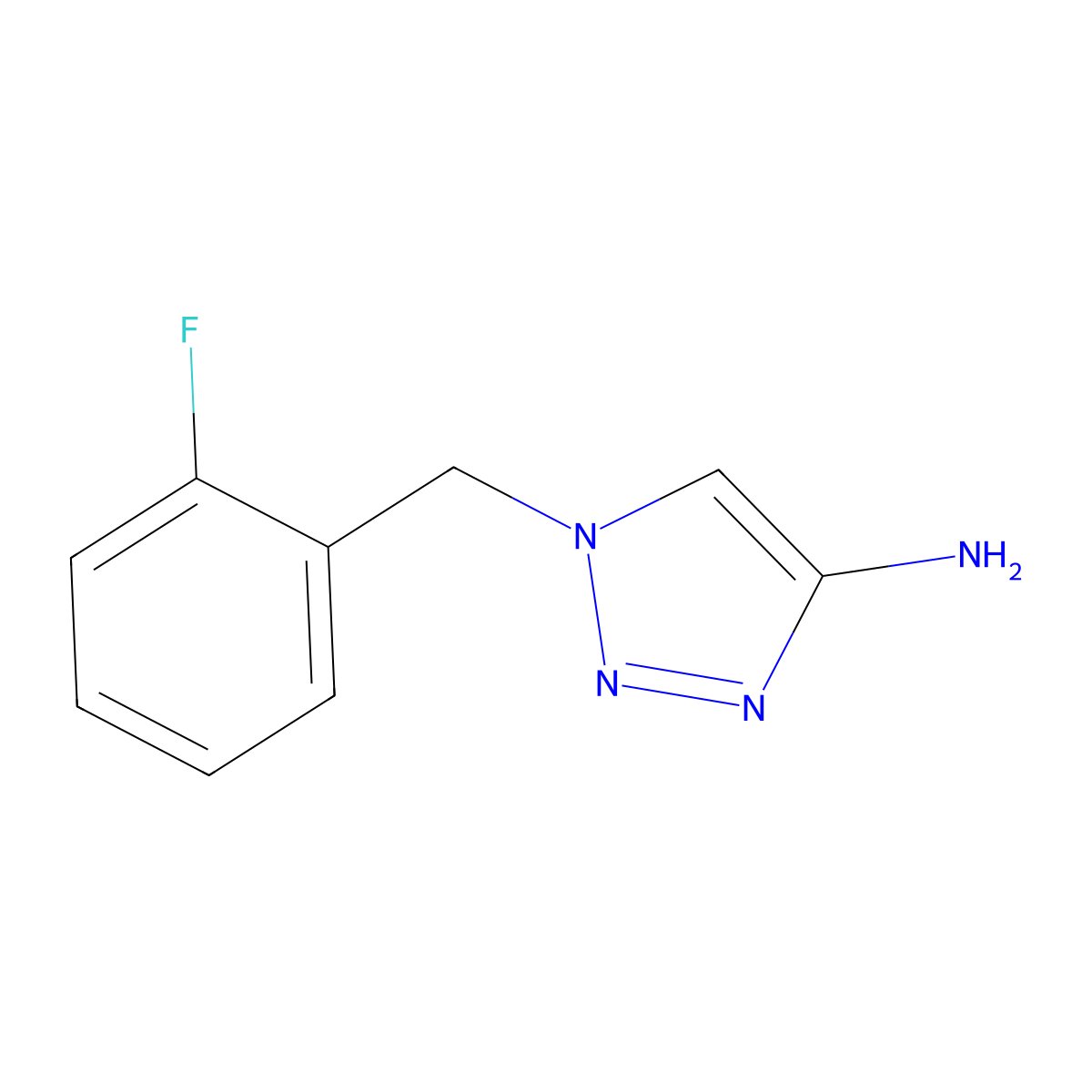 1-(2-Fluorobenzyl)-1h-1,2,3-triazol-4-amine molecular structure, CAS 1443291-34-6