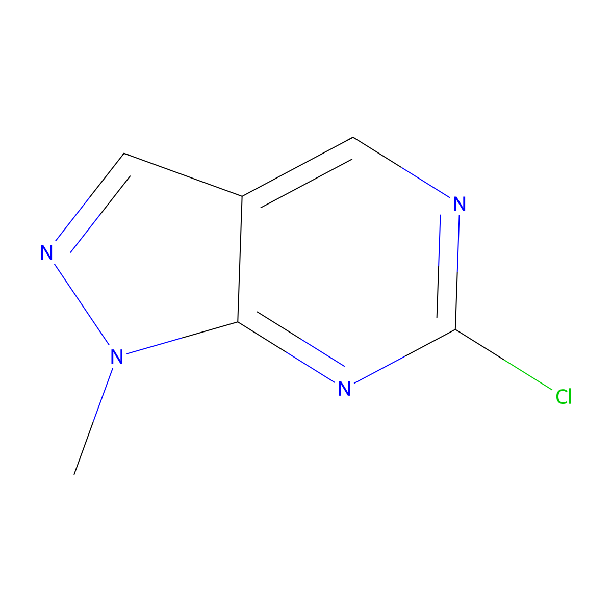 6-Chloro-1-methyl-1H-pyrazolo[3,4-d]pyrimidine molecular structure, CAS 1443291-37-9