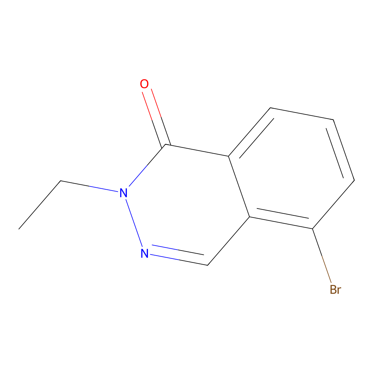5-Bromo-2-ethylphthalazin-1(2H)-one molecular structure, CAS 1443292-18-9