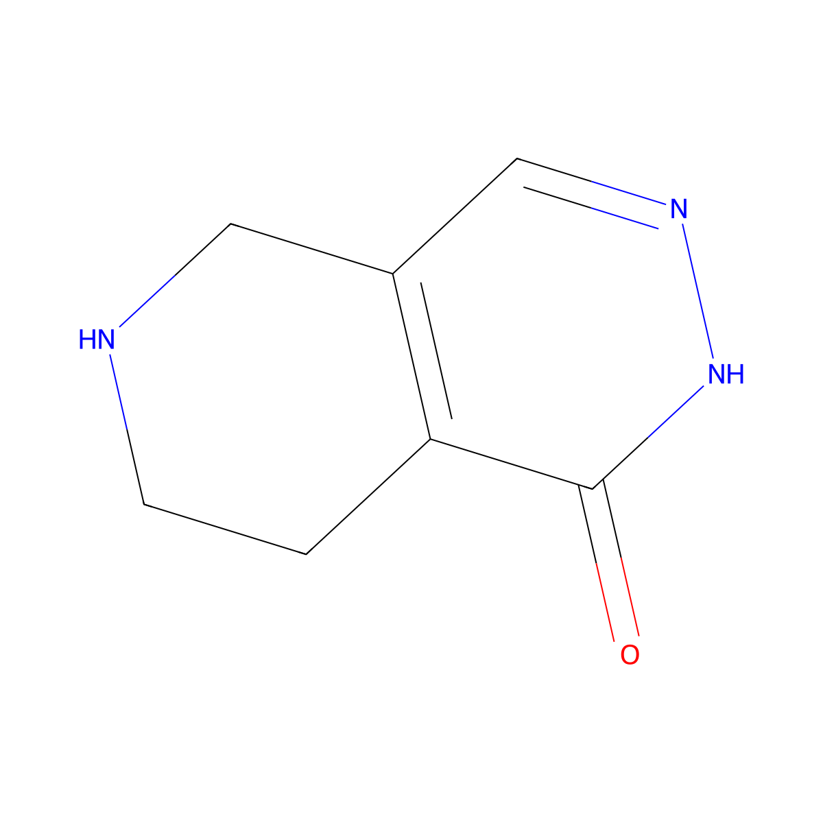 5,6,7,8-Tetrahydropyrido[3,4-d]pyridazin-1(2H)-one molecular structure, CAS 1443292-30-5
