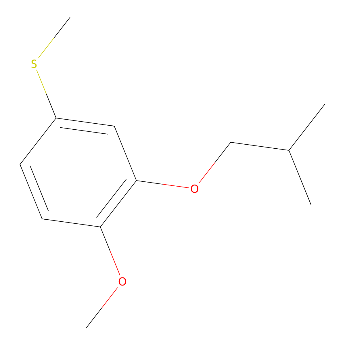3-iso-Butoxy-4-methoxyphenyl methyl sulfide molecular structure, CAS 1443302-27-9