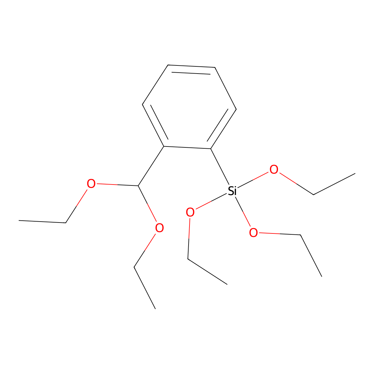 [2-(Diethoxymethyl)phenyl](triethoxy)silane molecular structure, CAS 1443302-40-6