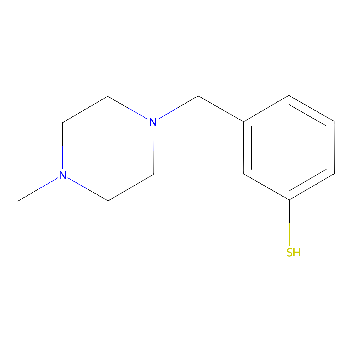 3-[(4-Methylpiperazino)methyl]thiophenol molecular structure, CAS 1443302-57-5