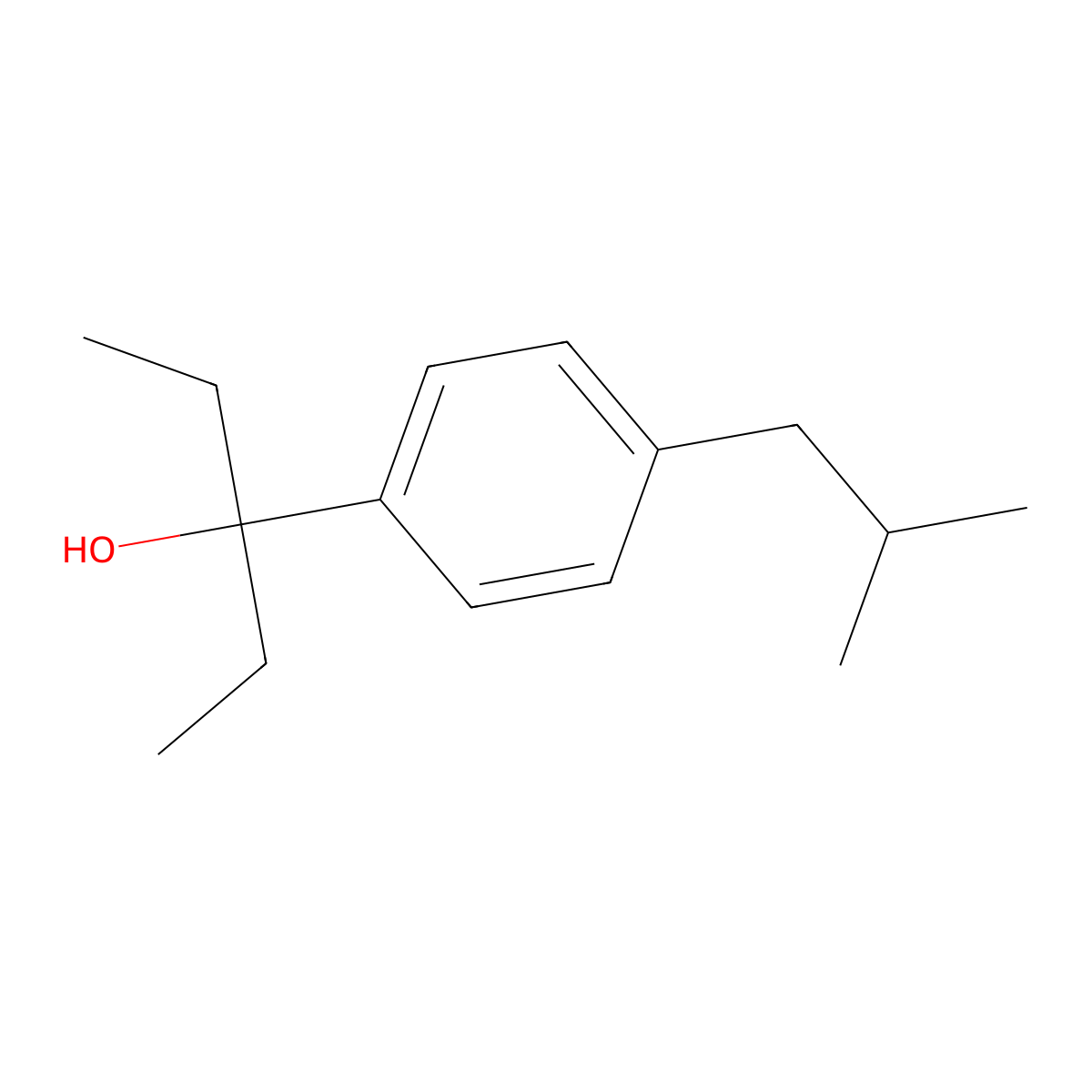 3-(4-iso-Butylphenyl)-3-pentanol molecular structure, CAS 1443302-99-5