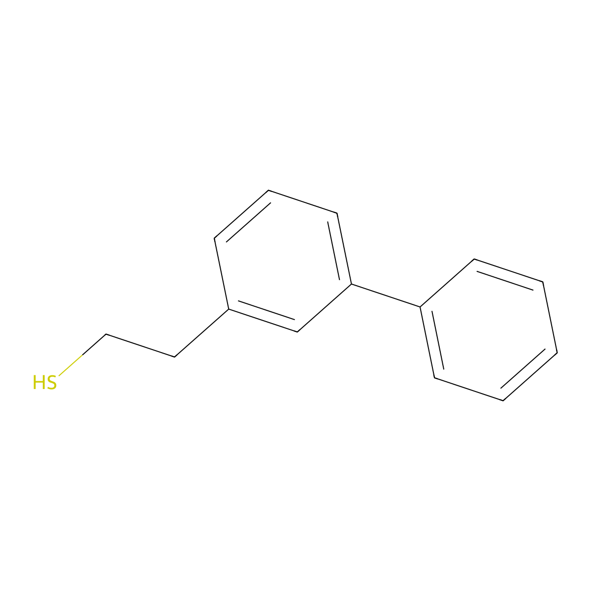 2-(3-Biphenyl)ethanethiol molecular structure, CAS 1443303-04-5