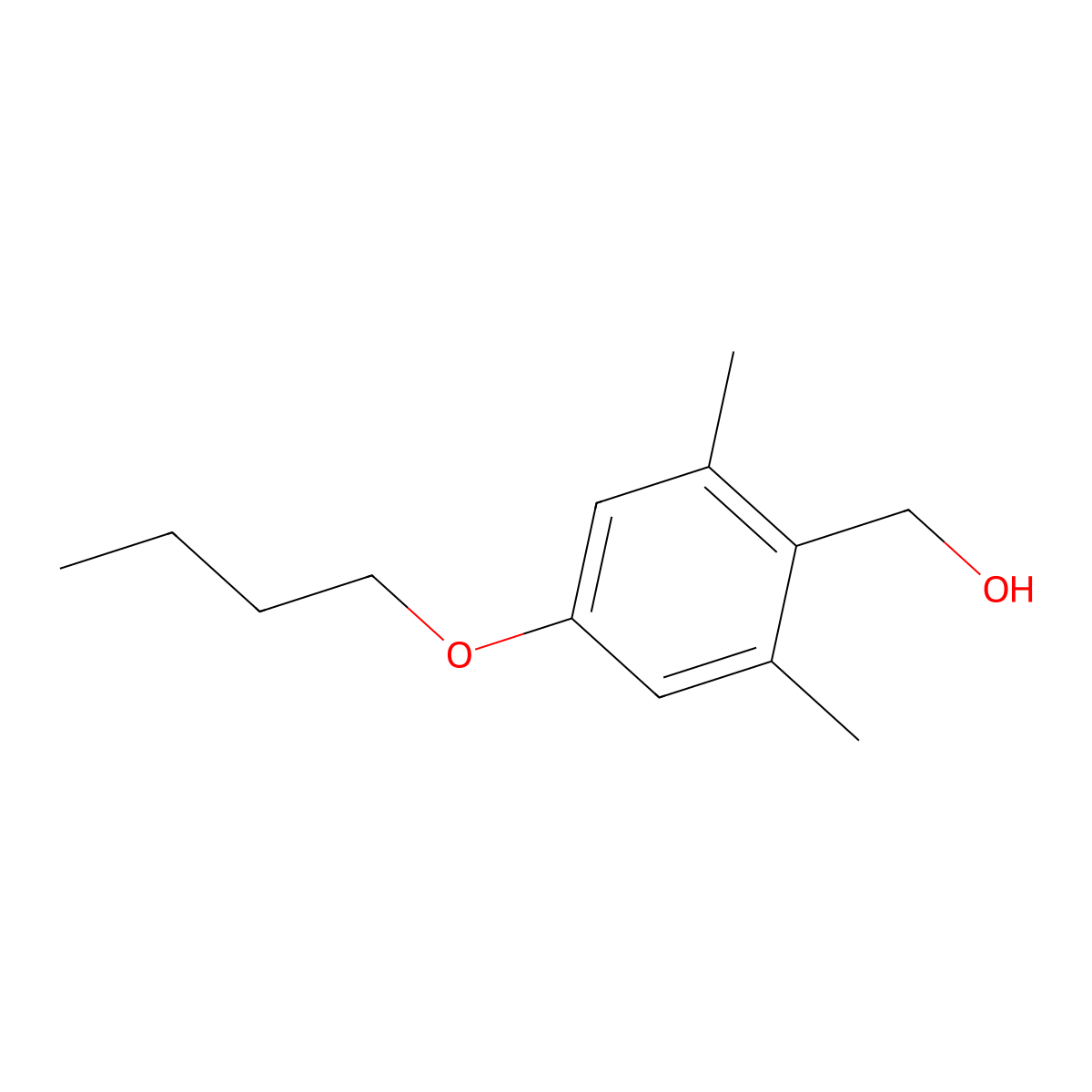 (4-Butoxy-2,6-dimethylphenyl)methanol molecular structure, CAS 1443303-32-9