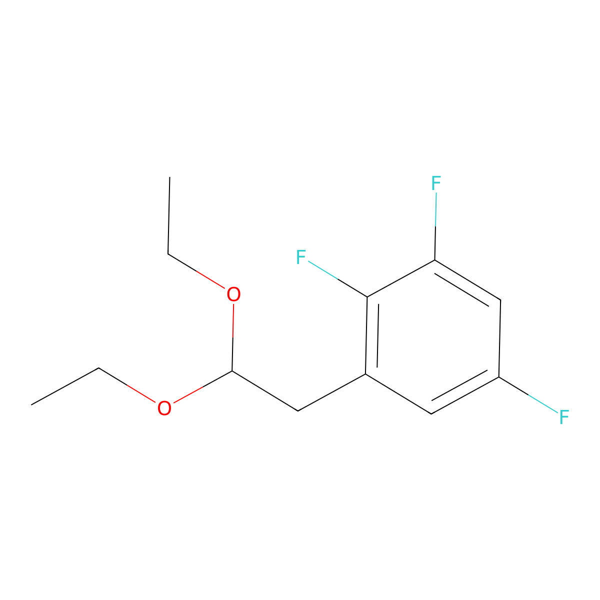 1-(2,2-Diethoxyethyl)-2,3,5-trifluorobenzene molecular structure, CAS 1443303-35-2