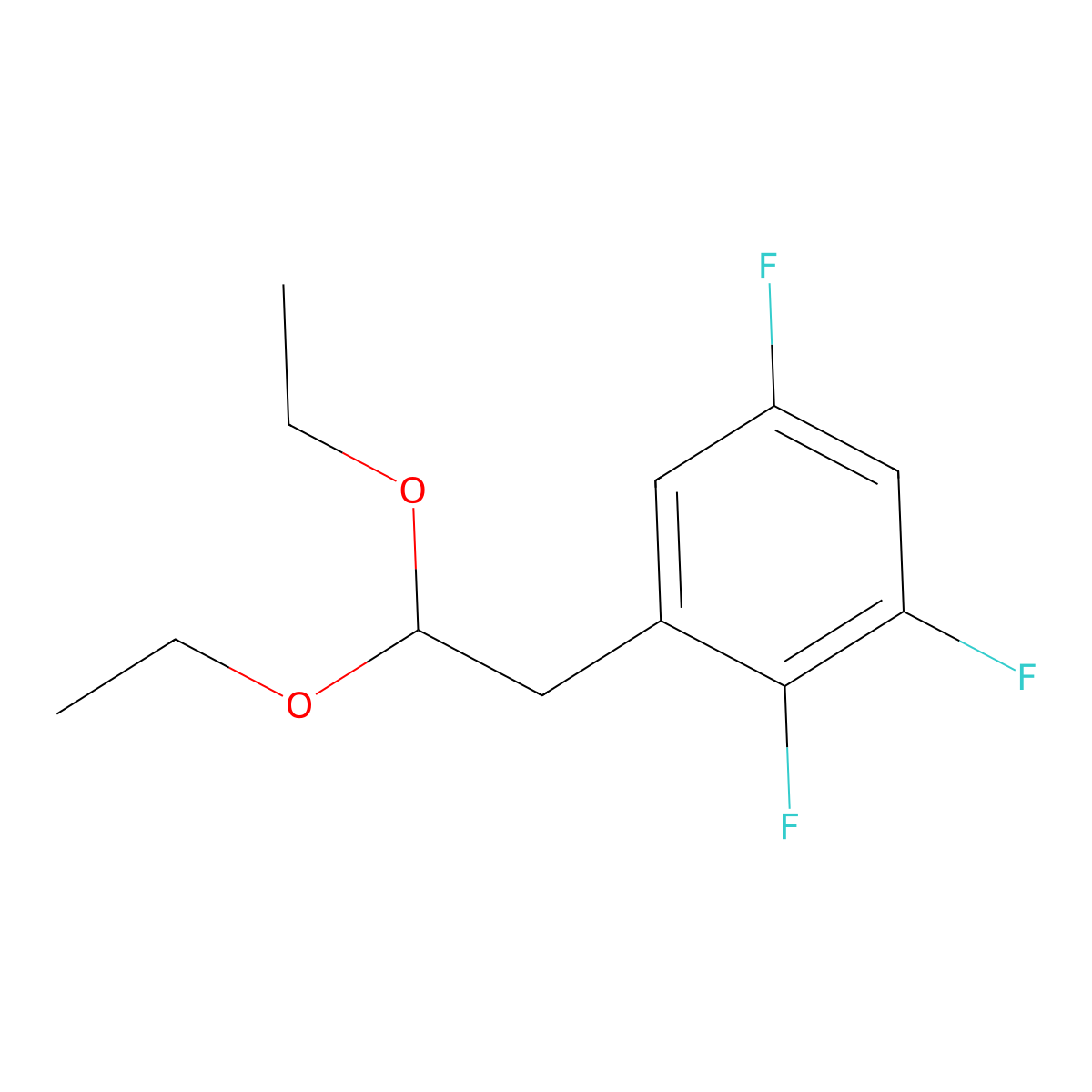 1-(2,2-Diethoxyethyl)-2,3,5-trifluorobenzene molecular structure, CAS 1443303-35-2