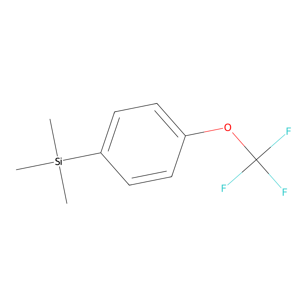 1-(Trimethylsilyl)-4-(trifluoromethoxy)benzene molecular structure, CAS 1443303-48-7
