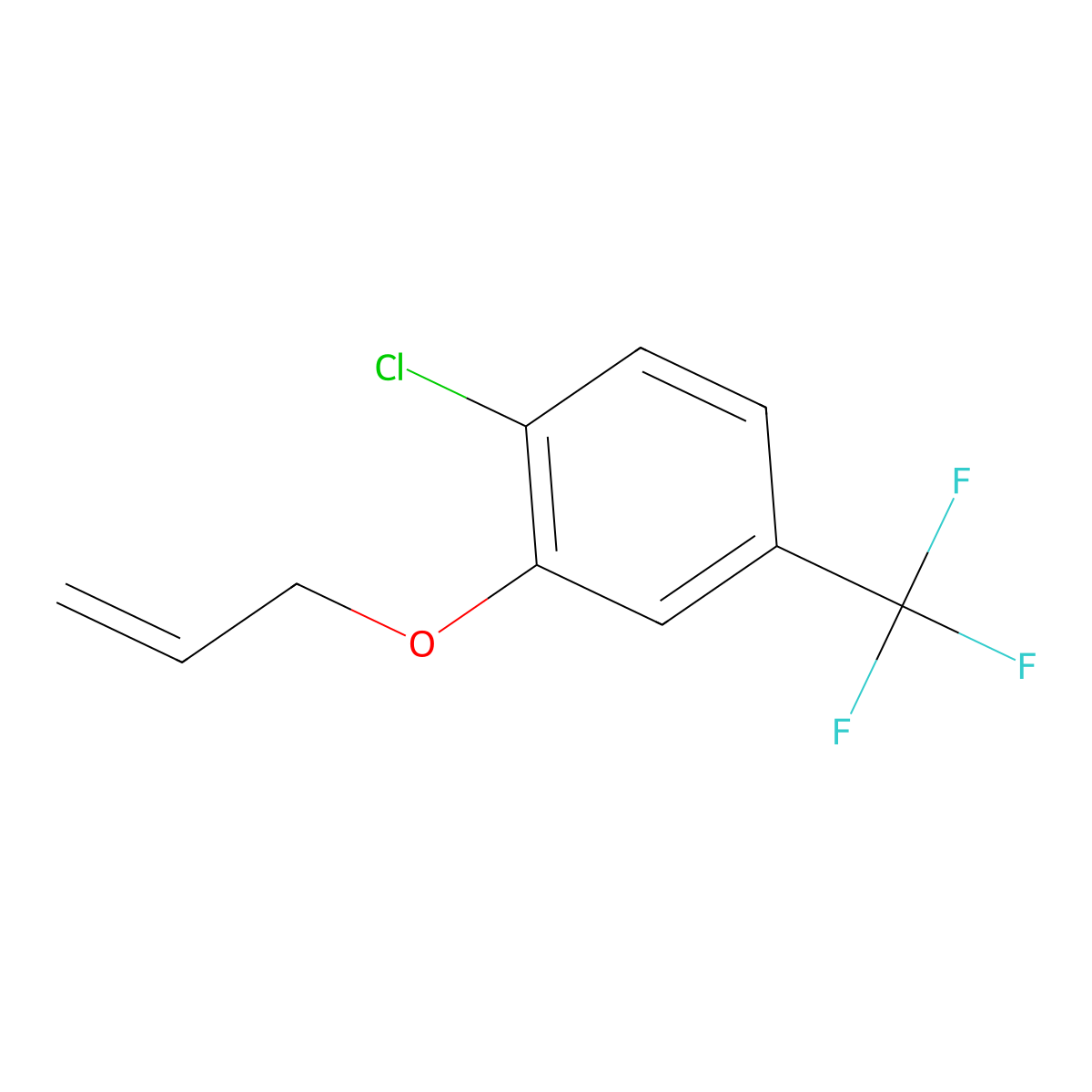 3-Allyloxy-4-chloro-benzotrifluoride molecular structure, CAS 1443303-69-2