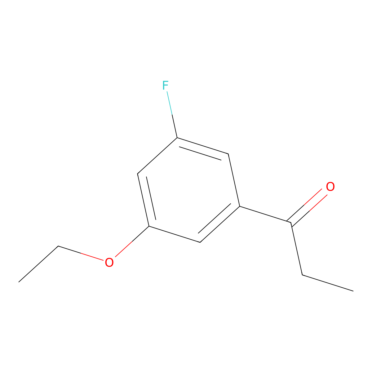 1-(3-Ethoxy-5-fluorophenyl)propan-1-one molecular structure, CAS 1443303-74-9