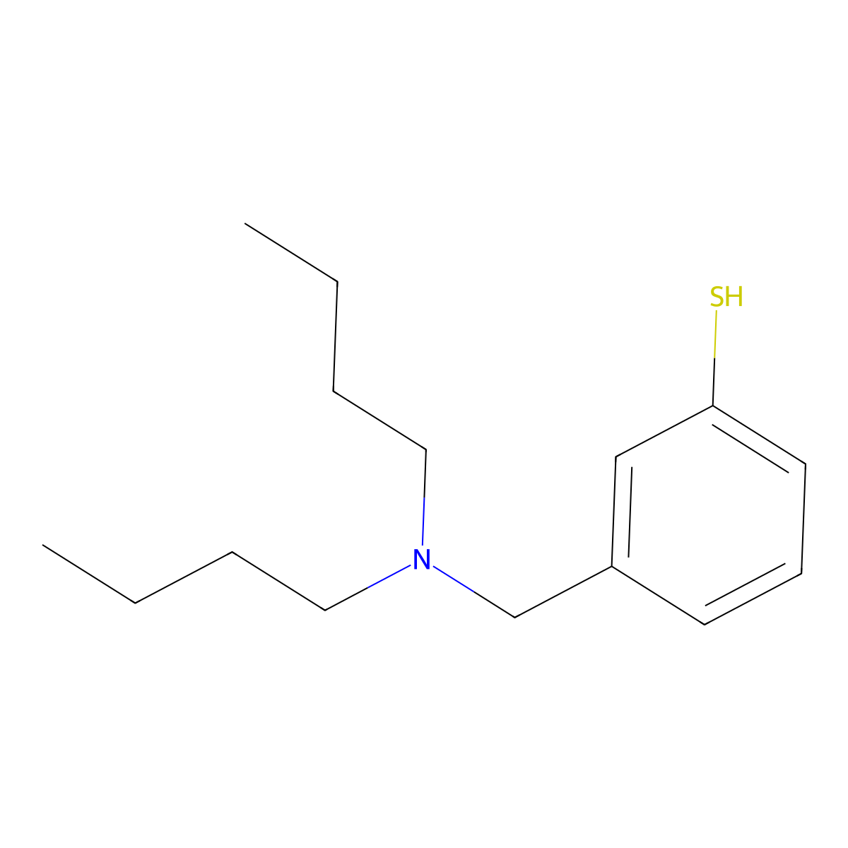 3-[(Di-n-butylamino)methyl]thiophenol molecular structure, CAS 1443303-81-8
