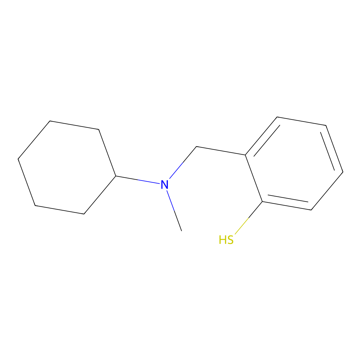 2-[(N-Methylcyclohexylamino)methyl]thiophenol molecular structure, CAS 1443303-89-6