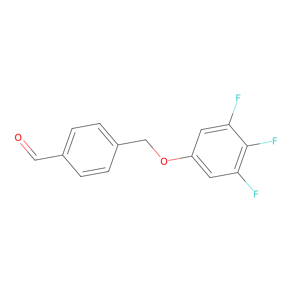 4-((3,4,5-Trifluorophenoxy)methyl)benzaldehyde molecular structure, CAS 1443304-11-7