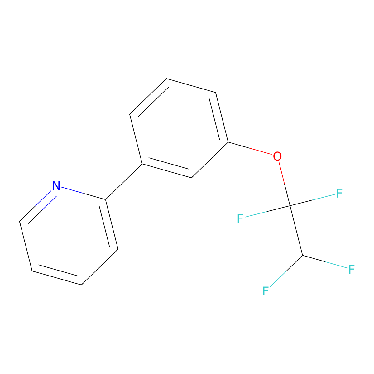 2-(3-(1,1,2,2-Tetrafluoroethoxy)phenyl)pyridine molecular structure, CAS 1443304-13-9