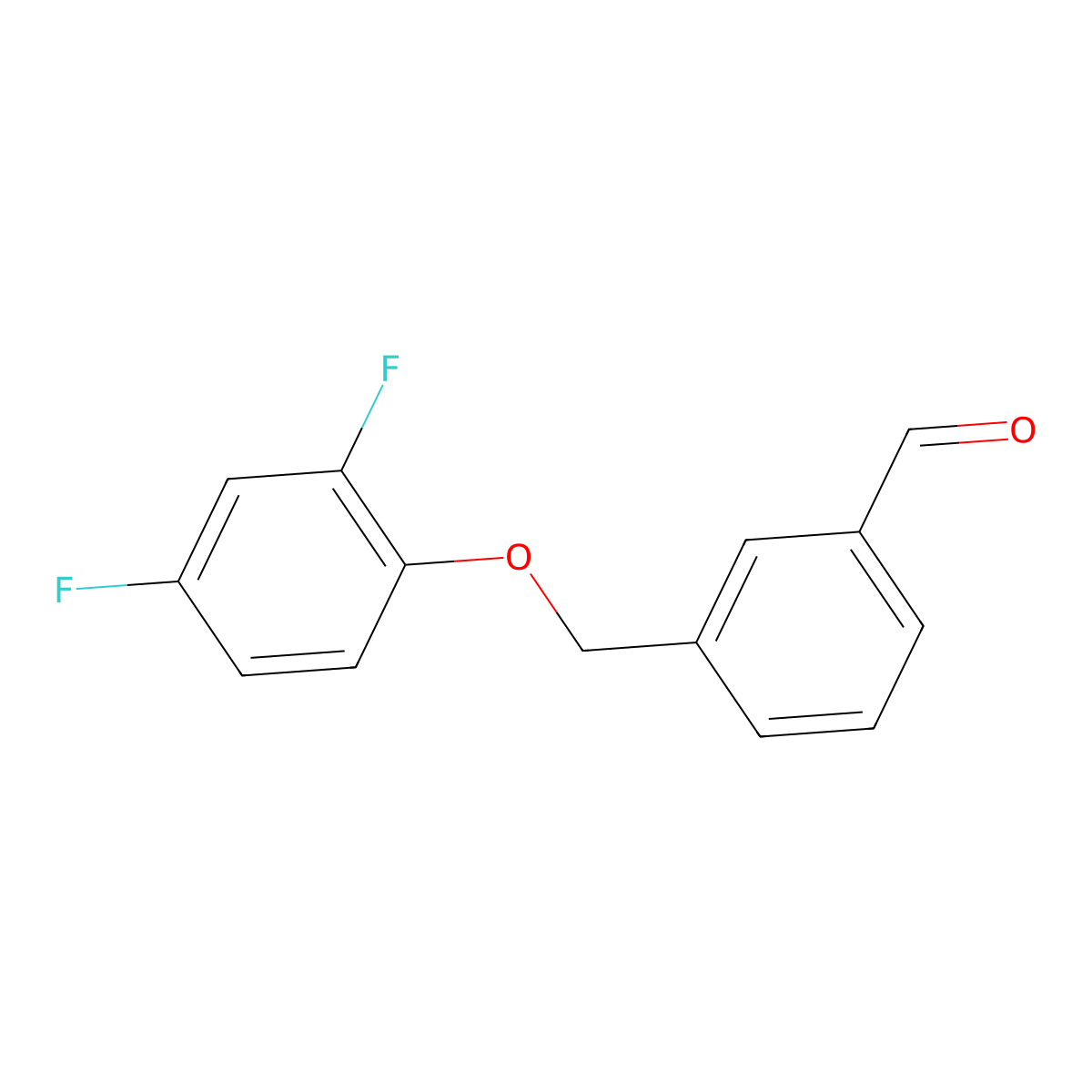 3-((2,4-Difluorophenoxy)methyl)benzaldehyde molecular structure, CAS 1443304-17-3