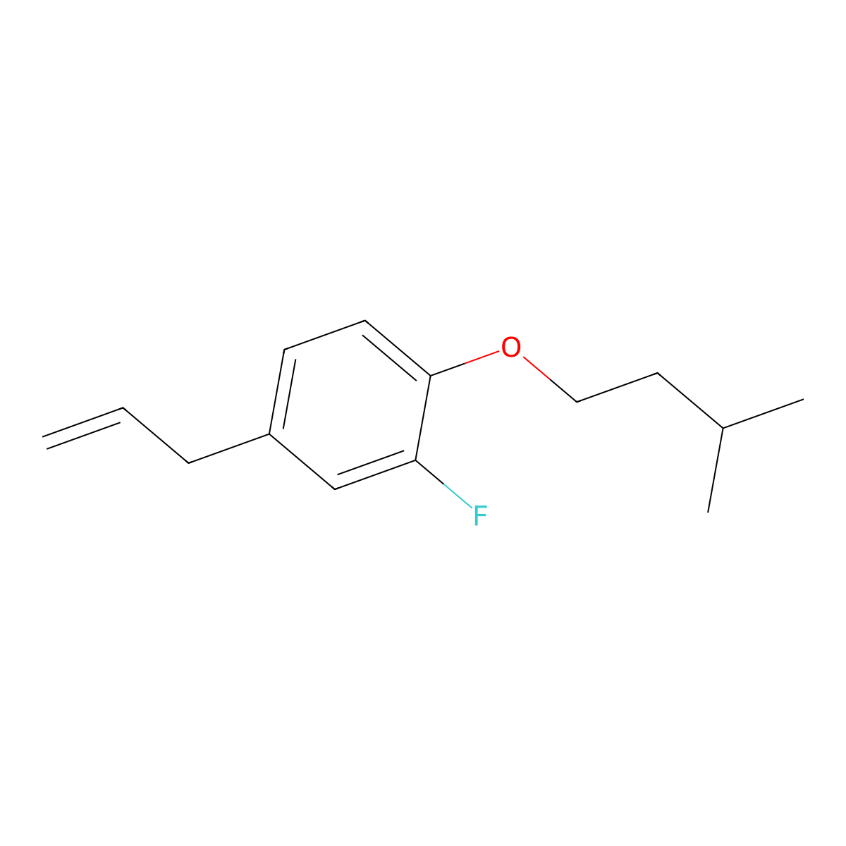 3-(3-Fluoro-4-iso-pentoxyphenyl)-1-propene molecular structure, CAS 1443304-19-5