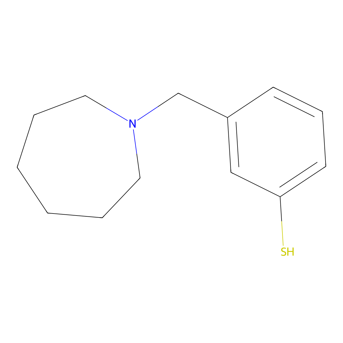 3-(Azepan-1-ylmethyl)benzenethiol molecular structure, CAS 1443304-27-5