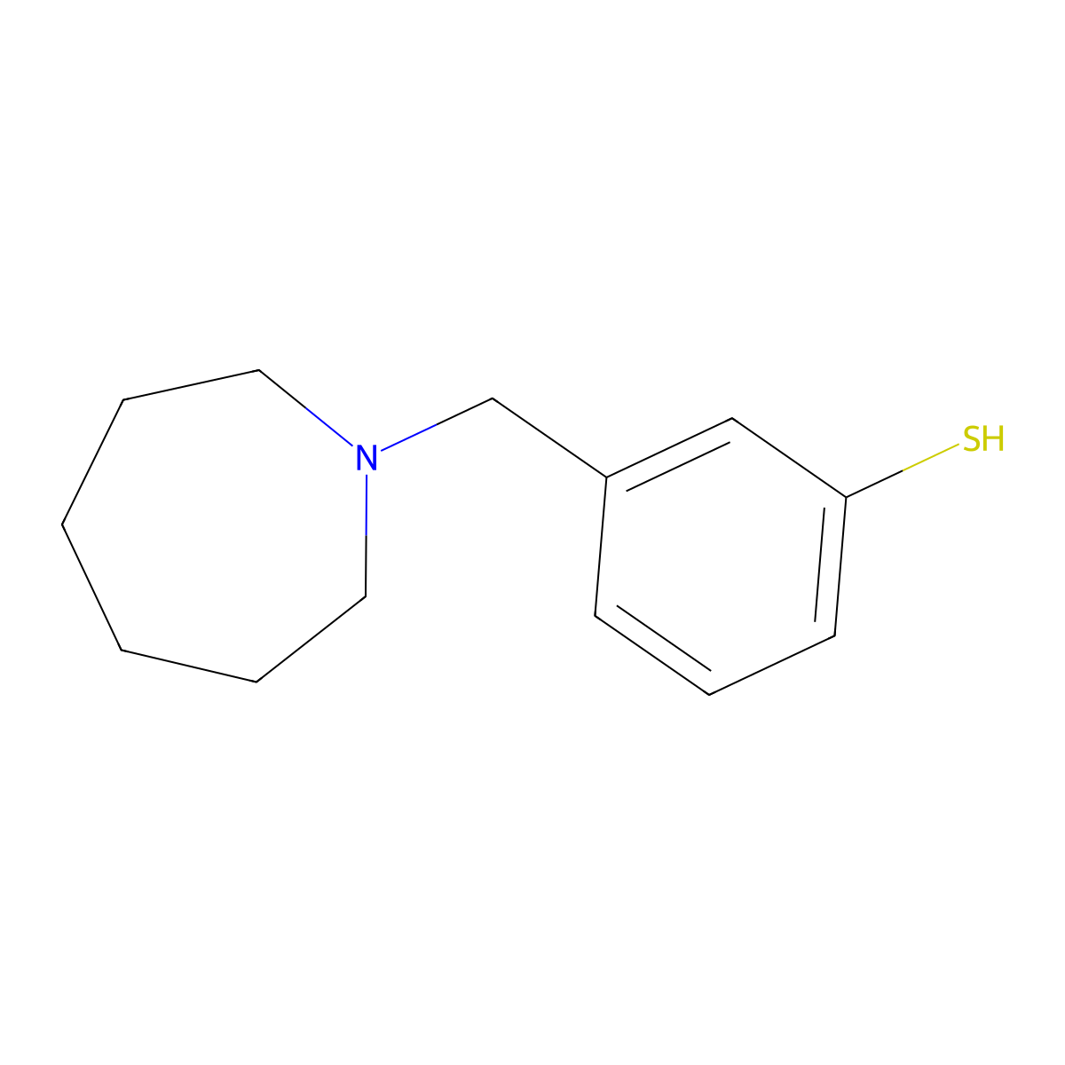 3-(Azepan-1-ylmethyl)benzenethiol molecular structure, CAS 1443304-27-5