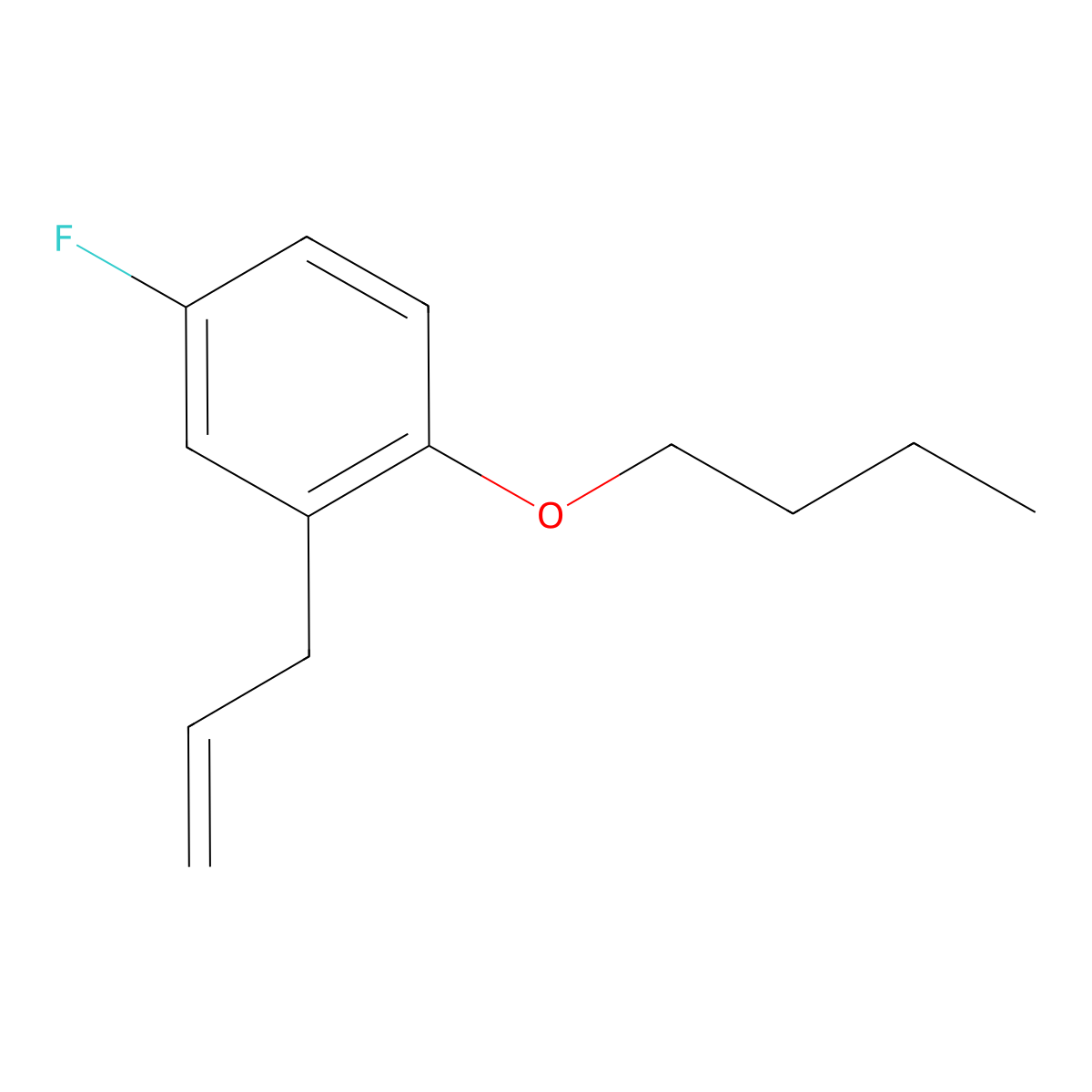 3-(2-n-Butoxy-5-fluorophenyl)-1-propene molecular structure, CAS 1443304-30-0