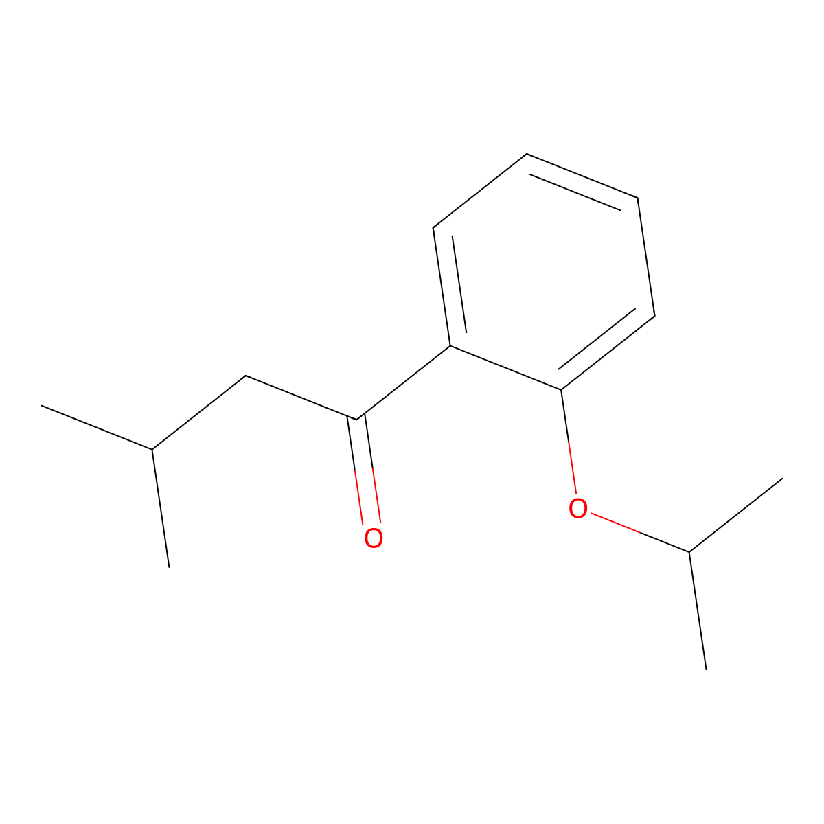 1-(2-Isopropoxyphenyl)-3-methylbutan-1-one molecular structure, CAS 1443304-70-8