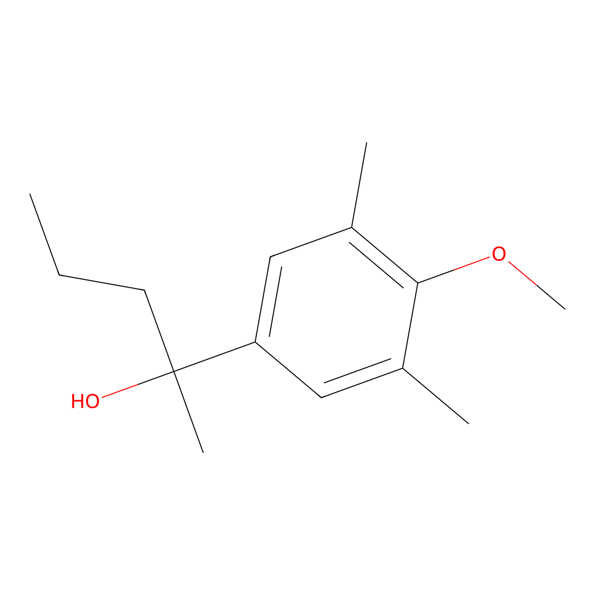 2-(3,5-Dimethyl-4-methoxyphenyl)-2-pentanol molecular structure, CAS 1443304-78-6