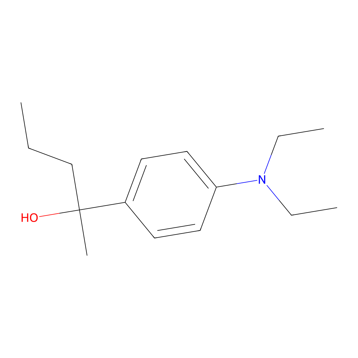 2-[4-(Diethylamino)phenyl]-2-pentanol molecular structure, CAS 1443304-97-9