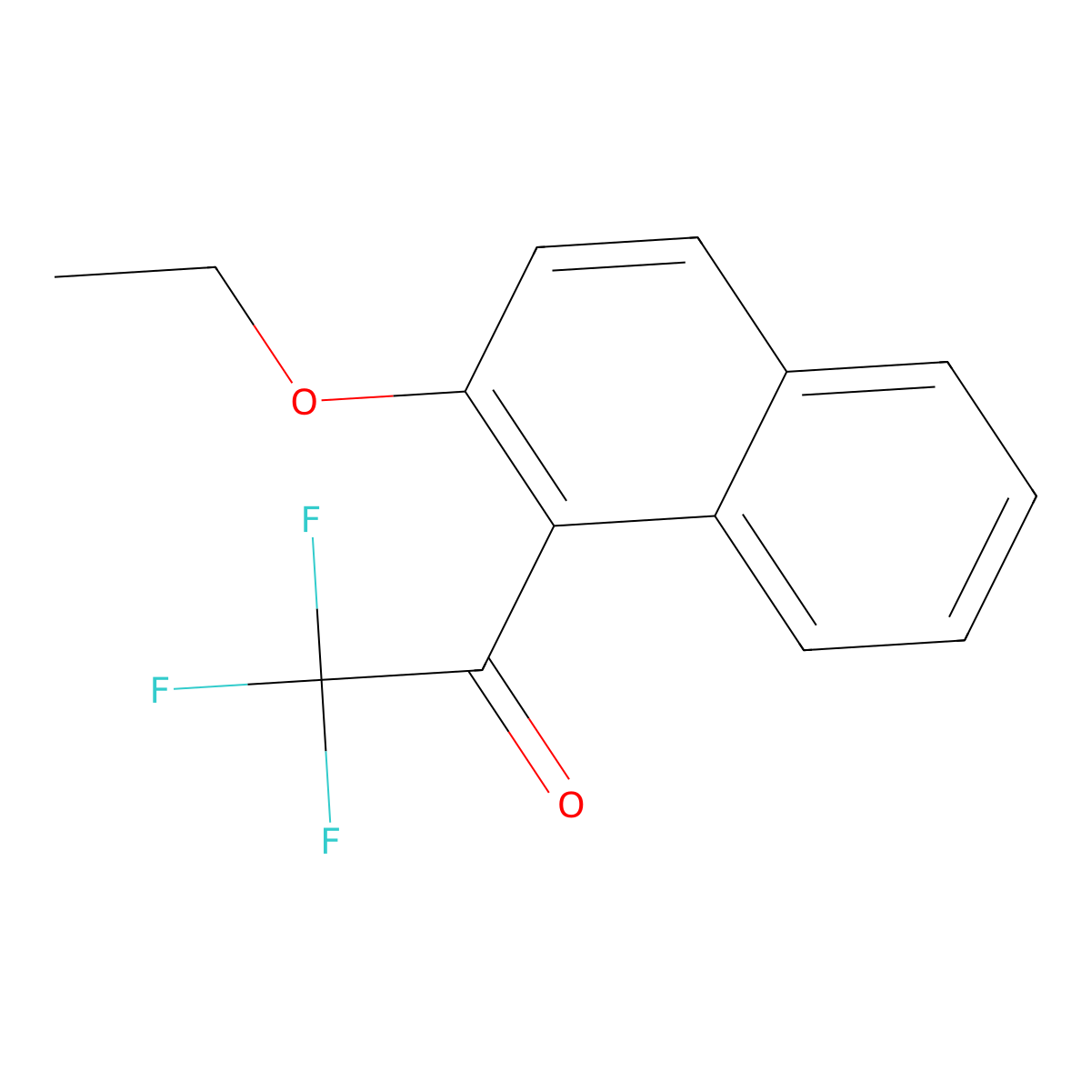 1-(2-Ethoxynaphthyl) trifluoromethyl ketone molecular structure, CAS 1443305-04-1