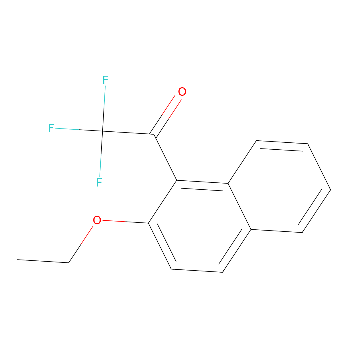 1-(2-Ethoxynaphthyl) trifluoromethyl ketone molecular structure, CAS 1443305-04-1
