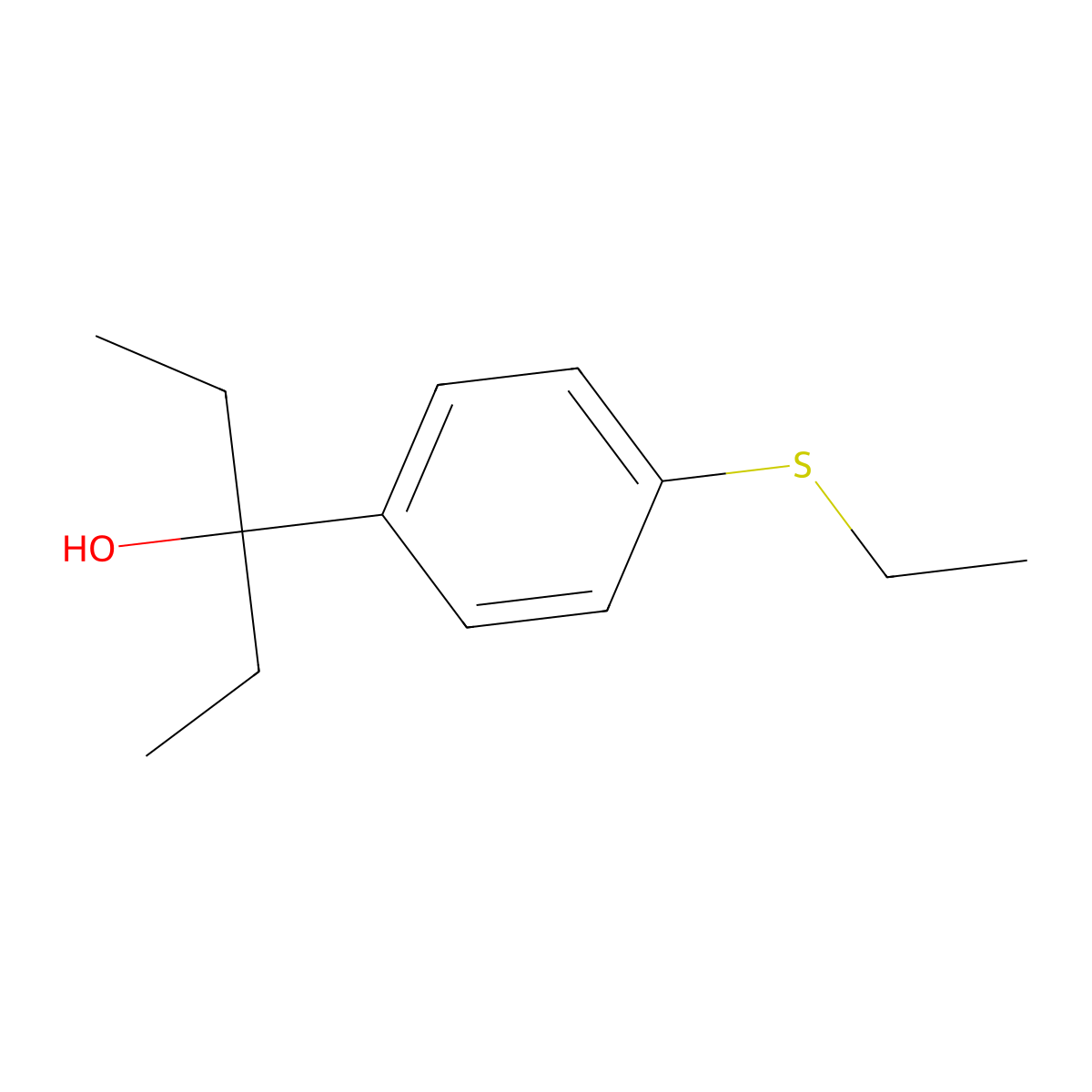 3-[4-(Ethylthio)phenyl]-3-pentanol molecular structure, CAS 1443305-14-3