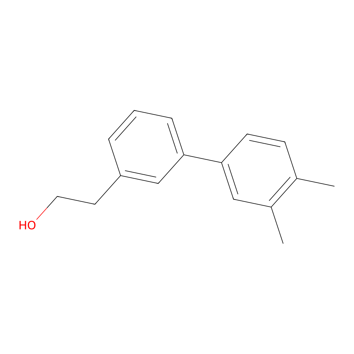 3-(3,4-Dimethylphenyl)phenethyl alcohol molecular structure, CAS 1443305-18-7