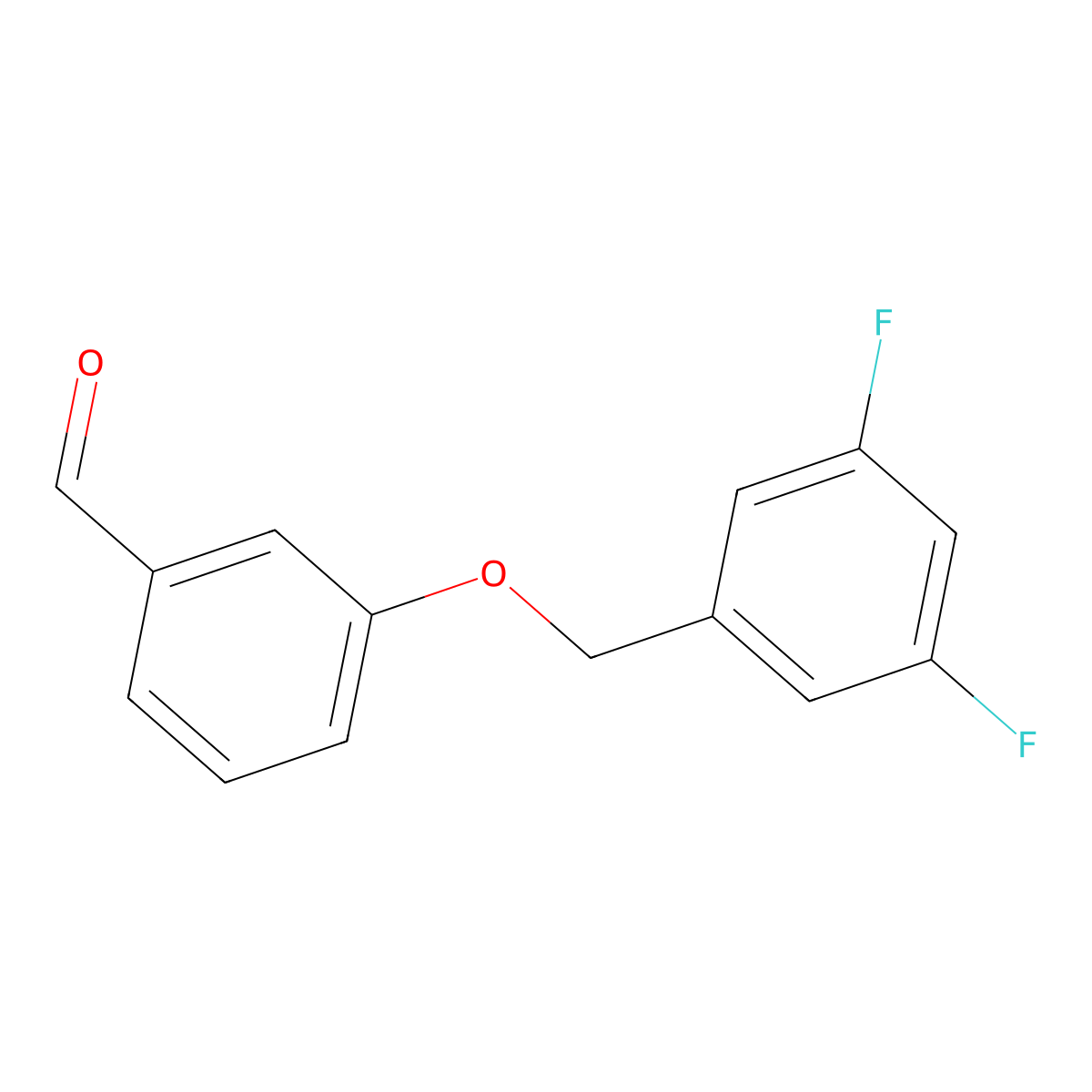3-(3,5-Difluorobenzyloxy)benzaldehyde molecular structure, CAS 1443305-25-6