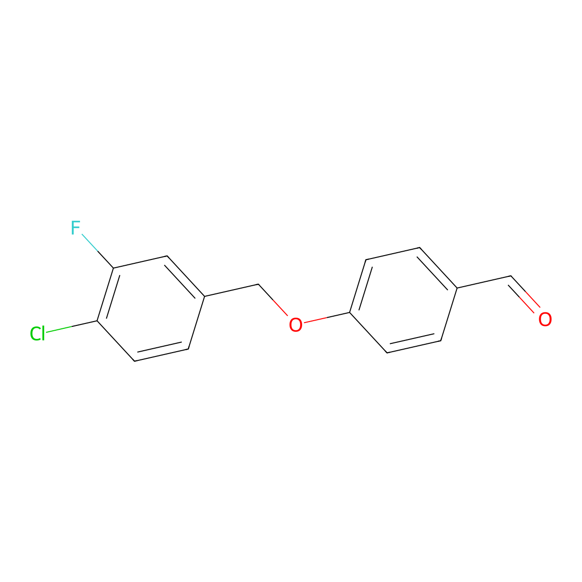 4-(4-Chloro-3-fluorobenzyloxy)benzaldehyde molecular structure, CAS 1443305-52-9