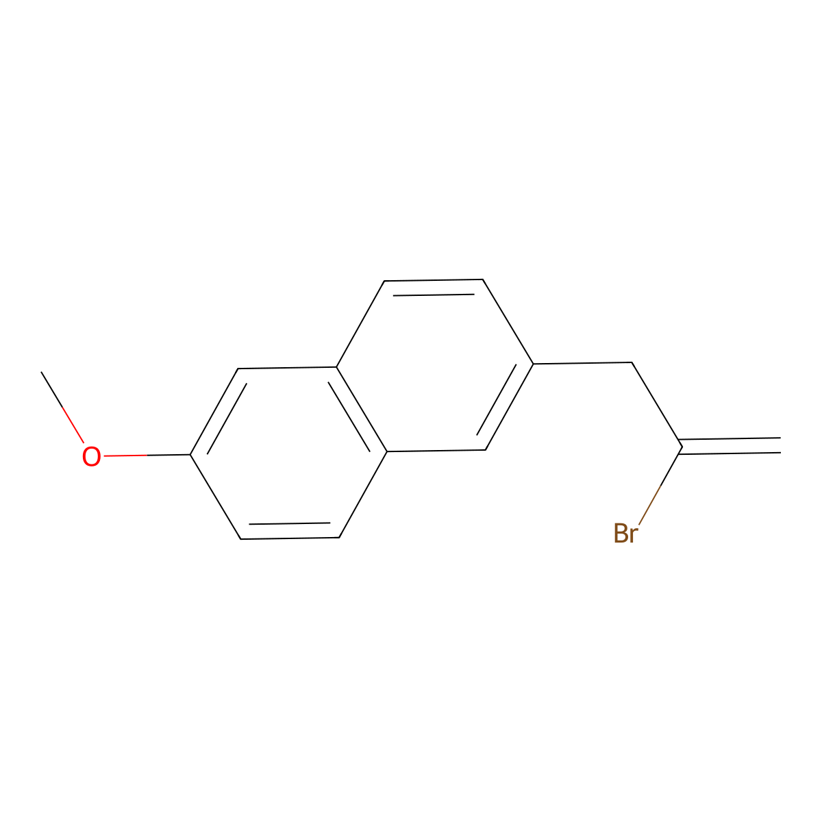 2-Bromo-3-(6-methoxy-2-naphthyl)-1-propene molecular structure, CAS 1443305-54-1