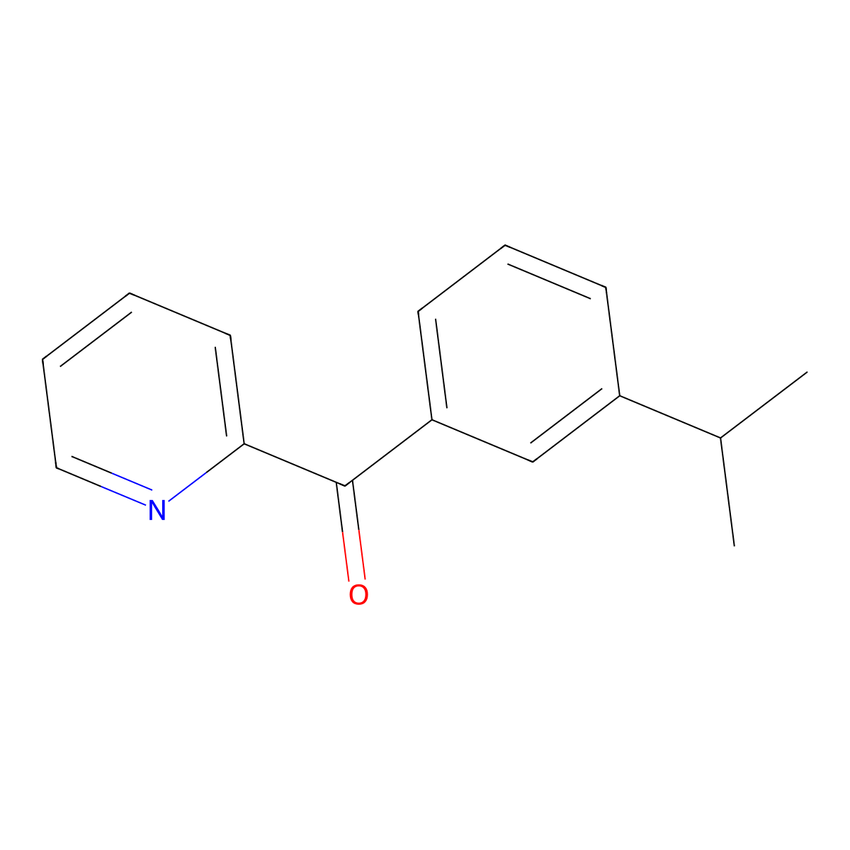 (3-Isopropylphenyl)(pyridin-2-yl)methanone molecular structure, CAS 1443305-72-3