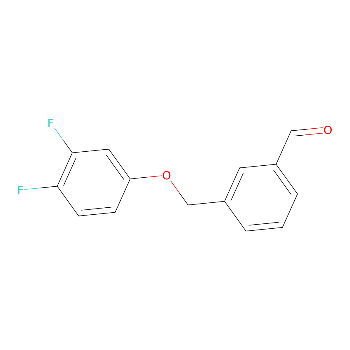 3-((3,4-Difluorophenoxy)methyl)benzaldehyde molecular structure, CAS 1443305-93-8