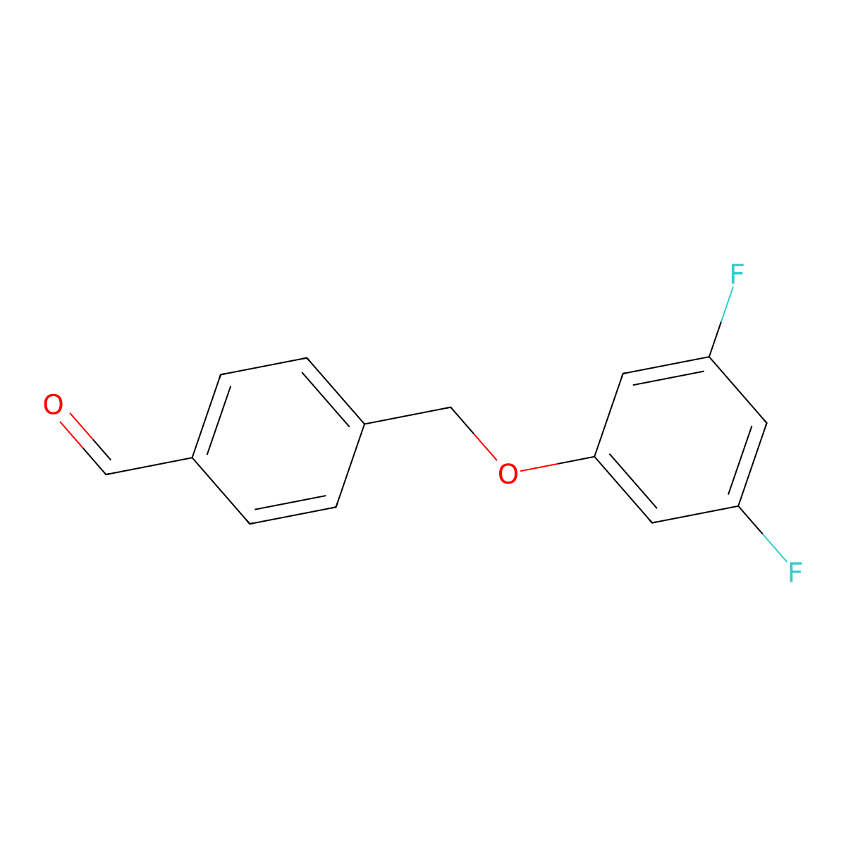4-((3,5-Difluorophenoxy)methyl)benzaldehyde molecular structure, CAS 1443306-04-4