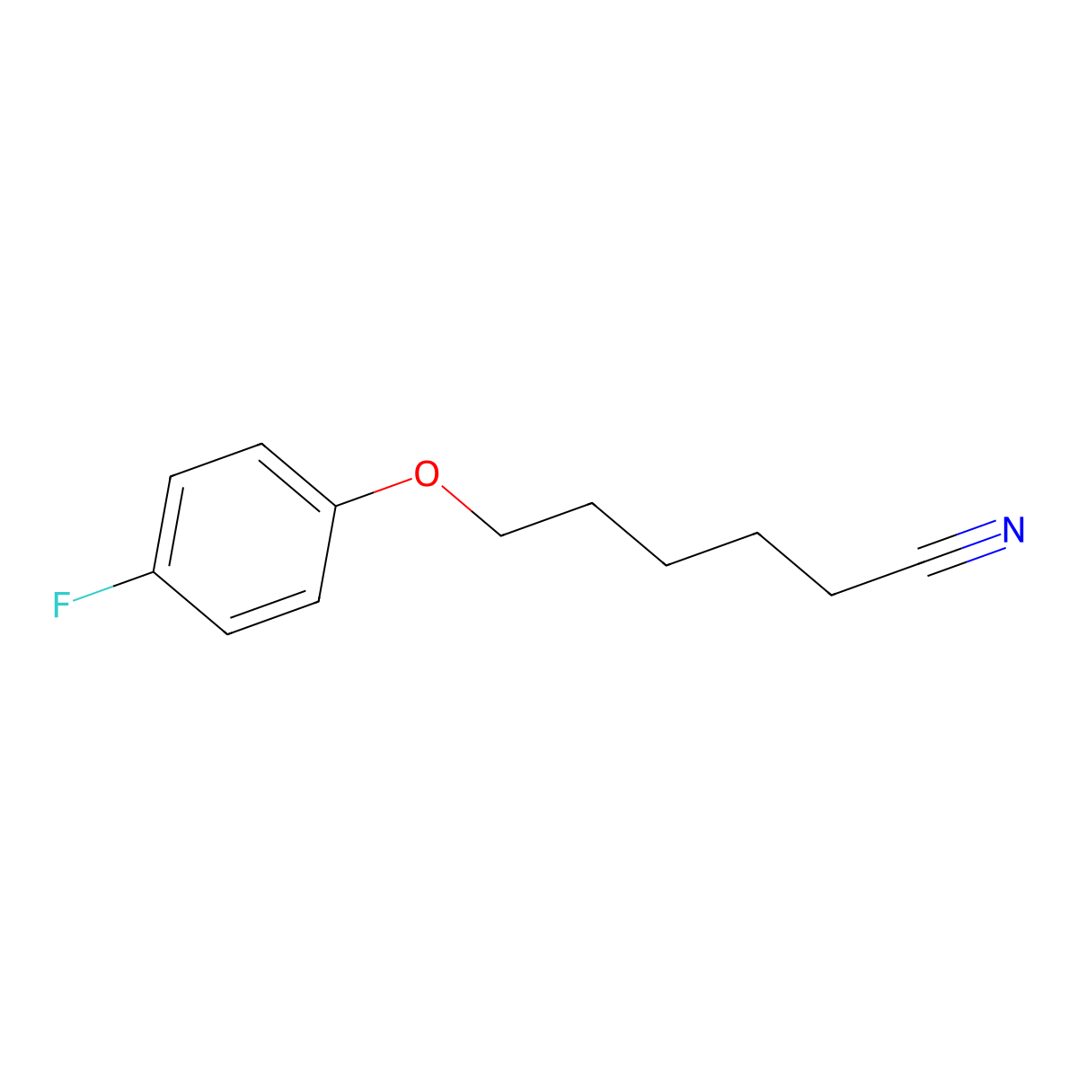 6-(4-Fluorophenoxy)hexanenitrile molecular structure, CAS 1443306-07-7