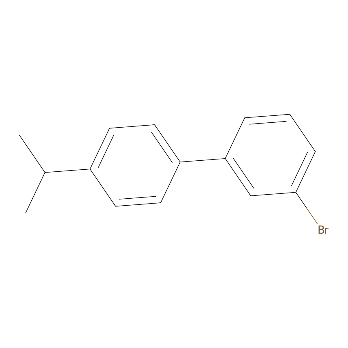 3-Bromo-4'-isopropyl-1,1'-biphenyl molecular structure, CAS 1443306-16-8