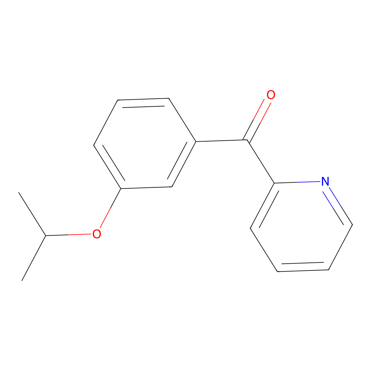 (3-Isopropoxyphenyl)(pyridin-2-yl)methanone molecular structure, CAS 1443306-18-0